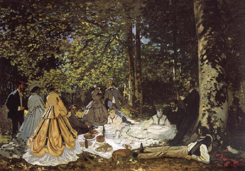 Claude Monet sketch for De picnic Shut down china oil painting image